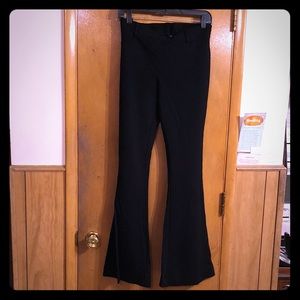 Express black stretch flare dress pants